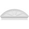 Ekena Millwork Segment Arch 4 Spoke Architectural Grade PVC Combination Pediment, 40"W x 16-7/8"H x 2-3/4"P PEDPC040X170SEG04 - alternate 5